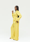 Yellow floral pants set  | Nigerian Fashion| Roseline's Closet