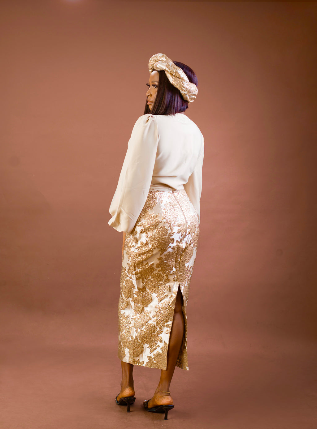 Silk and Brocade Skirt Set