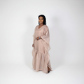 Neutral tone dress | Nigerian Fashion| Roseline's Closet